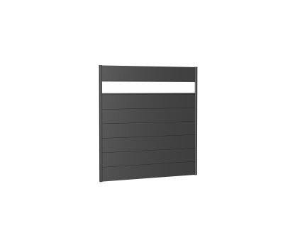 9003414160521 Sichtschutz Wandpaneele h180 b180 dunkelgrau Acrylglas Rendering