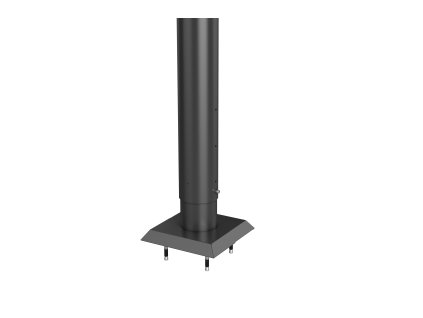 9003414163409 Sichtschutzsteher Duebel 90 dunkelgrau Rendering