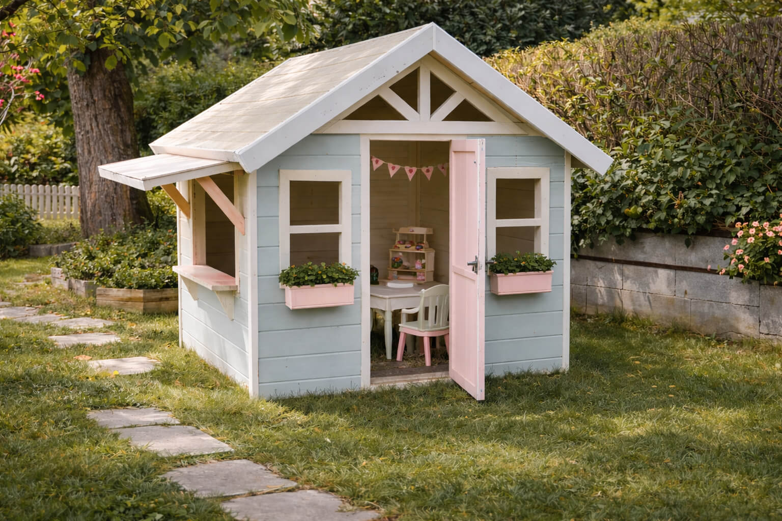 Drevený záhradný domček pre deti je investícia do detskej radosti, ktorá vydrží roky