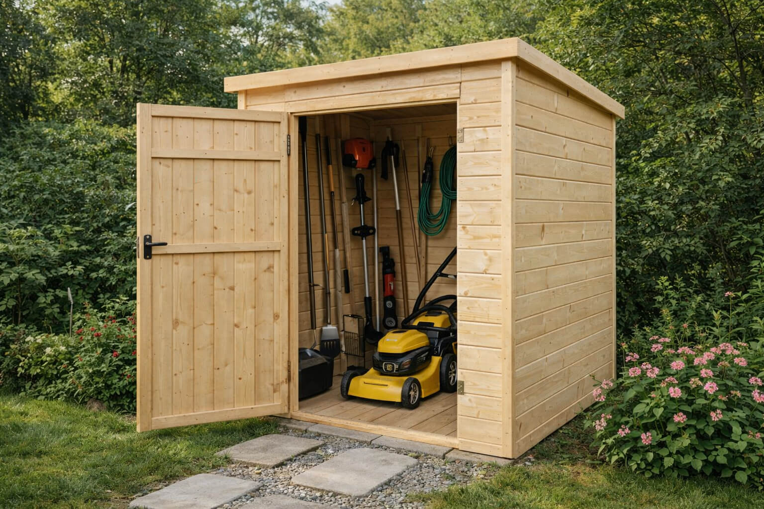 Zazimovanie kosačky a techniky: Prečo je drevený záhradný domček najlepšie riešenie