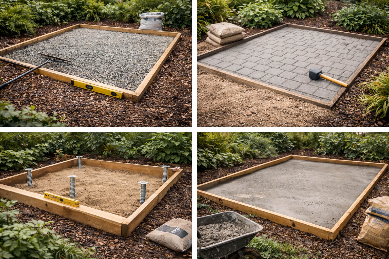 Základ pod záhradný domček: Kompletný sprievodca možnosťami a materiálmi