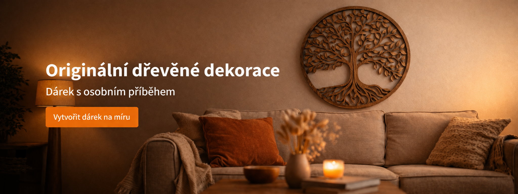 Originální dřevěné dekorace
