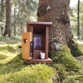 🌲🌲🪵🚹🚺 Domečky pro skřítky, Outhouse, Doplňky pro panenky, Maileg, Kadibudky, Dřevěné domečky, Hra venku, Hra v lese