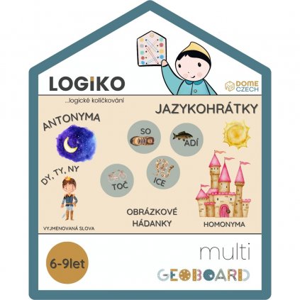 logiko na geoboard jazykohrátky