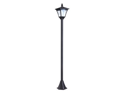 Outsunny Solární lucerna Zahradní lucerna Cestovní světlo s LED 10 lumenů Černá 15 x 15 x 120cm | Aosom