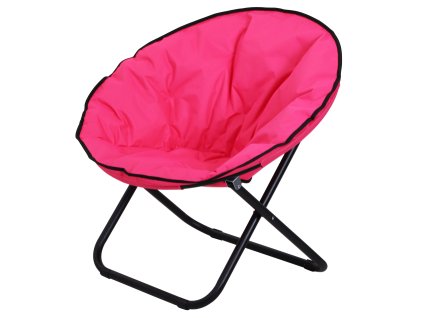 Outsunny Skládací židle Skládací kempingová židle Čalouněná židle Kov Oxford Fabric Pink 80x80x75 cm pro zahradu a volný čas | Aosom.de