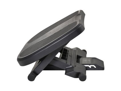 HOMCOM Opěrka nohou Opěrka nohou nastavitelná ve 3 výškách HIPS černá 45x34x10-16,5 cm pro ergonomické sezení | Aosom.de