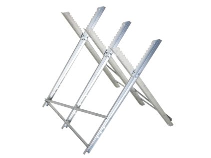 DURHAND skládací rám pro motorovou pilu pilový kůň pilový kůň na palivové dřevo stříbrný kov 83x83x79 cm stabilní a prostorově úsporný | Aosom.de