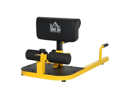 HOMCOM Sissy trenažér dřepů a ohýbání kolen 3 v 1 trenažér nohou, břicha a hýždí nastavitelný až do 120 kg 50 x 97 x 44,5-56,5 cm pro efektivní trénink | Aosom.de