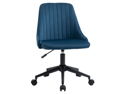 Kancelářská židle Vinsetto otočná židle výškově nastavitelná židle do obývacího pokoje kancelářská židle modrá s ergonomickým designem | Aosom.de