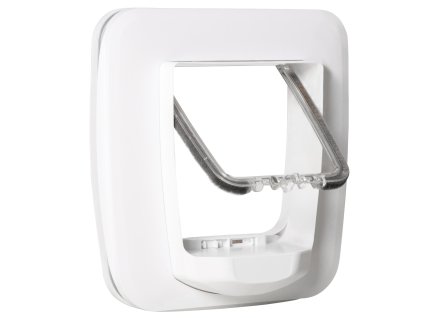 Klapka pro kočky PawHut se 4 možnostmi zamykání a magnetem, pro vnitřní i venkovní dveře, 30x29x10cm| Aosom