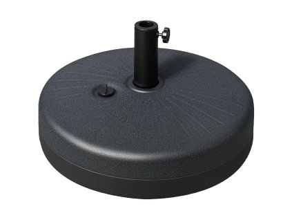 Stojan na slunečník Outsunny 22 kg pro slunečník Ø38/48 mm, černý cement, stabilní a odolný proti povětrnostním vlivům, Ø51 x 12H cm | Aosom.de