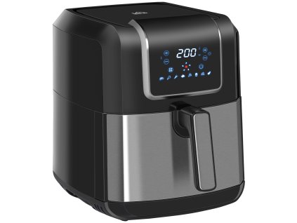 HOMCOM Horkovzdušná fritéza 6,5 l 1700 W, s 8 menu, LED displej, nepřilnavý koš pro zdravé vaření bez oleje, 36,5 x 29 x 33,8 cm | Aosom
