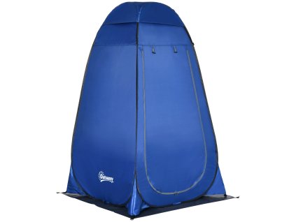 Outsunny pop-up stan sprchový stan toaletní stan pro kempování mobilní venkovní toaleta s taškou na přenášení 126x124x189cm ideální pro festivaly a cestování | Aosom.de