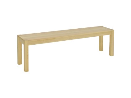 HOMCOM 3místná dřevěná lavice Jídelní lavice ve venkovském stylu z borovicového dřeva s nosností do 330 kg přírodní 150 x 33 x 45 cm do kuchyně a jídelny | Aosom.de