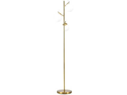 HOMCOM Stojací lampa 40W Stojací lampa s paticí E27 a 3 skleněnými stínidly, do obývacího pokoje, výška 169 cm| Aosom