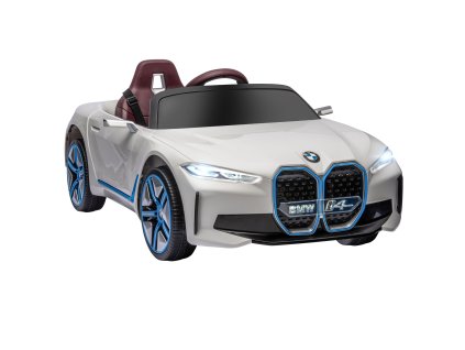 HOMCOM Dětské elektrické autíčko BMW s dálkovým ovládáním, přenosnou baterií, světlomety, MP3 přehrávačem, bezpečnostním pásem, 3-5 km/h, pro děti od 3-5 let, bílé | Aosom.de