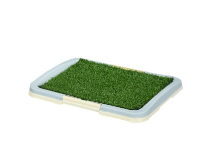 PawHut toaleta pro štěňata toaleta pro psy umělá tráva 63x48,5 cm, modrá, ideální řešení pro interiér i exteriér | Aosom.de