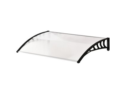 Outsunny stříška na vchodové dveře oblouková stříška 90x150cm z polykarbonátu s UV ochranou v bílé barvě pro optimální ochranu před povětrnostními vlivy | Aosom.de