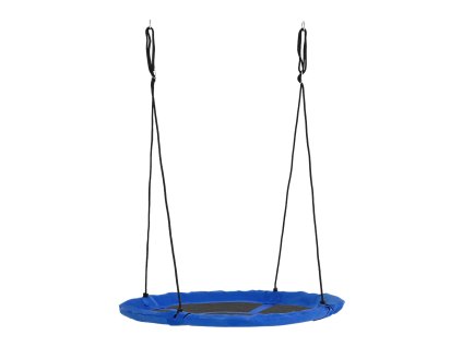 Outsunny Ø110cm venkovní hnízdo, do 150 kg, nastavitelná dětská houpačka, ocel, modrá | Aosom.de