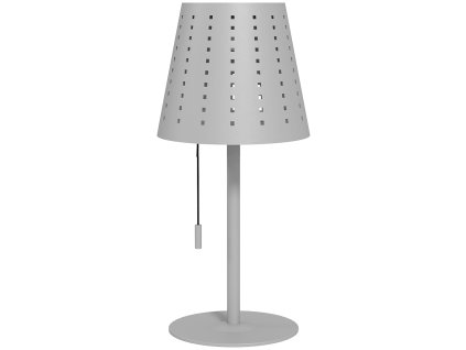 Venkovní solární stolní lampa LED Outsunny, dobíjecí baterie, stmívatelná, vodotěsná, IP44, přenosná, světle šedá, ideální na zahradu a terasu | Aosom.de