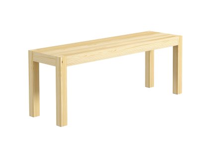 HOMCOM 2místná dřevěná lavice venkovského stylu, kuchyňská lavice do obývacího pokoje, do 240 kg, borovicové dřevo, přírodní, 120x33x45cm| Aosom