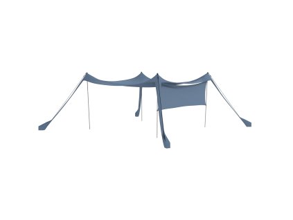 Outsunny Sun Canopy Vodotěsná markýza s ocelovými tyčemi, lopatou a taškou na přenášení, pro kempování, cestování, pikniky, Blue| Aosom