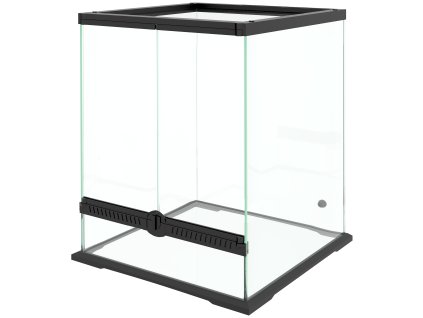 Terárium PawHut pro plazy, 45 x 45 x 60 cm, 120 l, s větracím otvorem, odtokovými otvory, řešením pro vedení kabelů, zámek, kovové, černé | Aosom