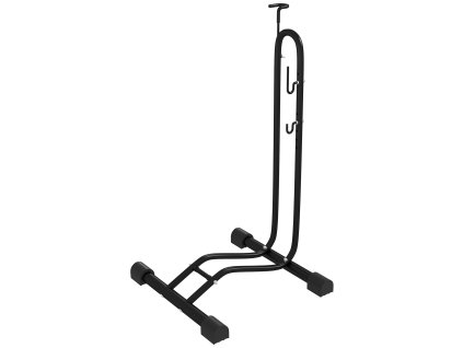Stojan na kolo SPORTNOW, vertikální horizontální stojan na kolo, stojan, odolný proti povětrnostním vlivům, 45 x 44 x 118 cm, kov | Aosom