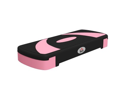 HOMCOM step board aerobní stepper s nastavitelnou výškou a nosností 150 kg se 3 úrovněmi 10/15/20 cm pro fitness a domácí trénink | Aosom.de