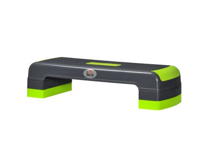 HOMCOM aerobní stepper výškově nastavitelná fitness stepovací deska 10/15/20 cm vnitřní venkovní do 150 kg nosnosti 78 x 28 cm zelená pro efektivní trénink | Aosom.de