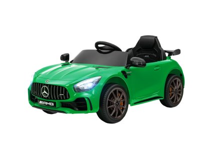 AIYAPLAY dětské elektrické autíčko 12 V dětské autíčko s dálkovým ovládáním 2.4G, USB, MP3, hudba, elektrické autíčko se světly, měkký start, funkce zpětného chodu, 3-5 km/h, pro děti 3-6 let, zelené