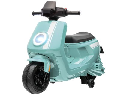 AIYAPLAY dětská elektrická motorka, 6V dětská motorka se světlometem, hudbou, rychlostí vpřed a vzad, tréninkovými koly, 1,5-3 km/h, elektrická motorka pro děti od 1,5 do 3 let, zelená barva