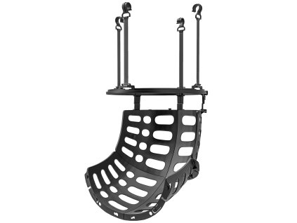SPORTNOW Basketball-Rebounder, 360° drehbar Basketball-Rücklaufaufsatz, Basketball-Rückholsystem für Basketball-Schießübungen, mit Rückprallrampe, Indoor-Outdoor, Schwarz