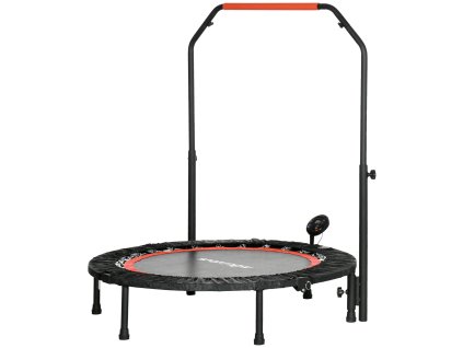SPORTNOW mini trampolína s LCD monitorem Fitness trampolína 102 cm, 4cestně výškově nastavitelná řídítka do 100 kg pro efektivní trénink | Aosom.de