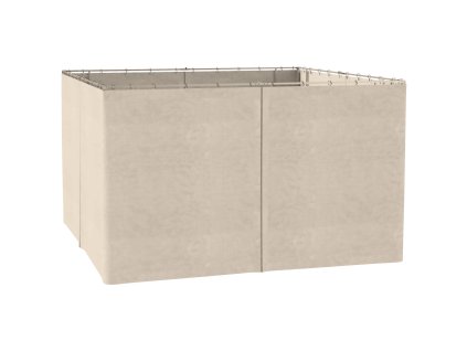 Outsunny altán 4 boční panely pro 3x4 m zahradní altán party stan polyester béžová 352 x 205 cm | Aosom