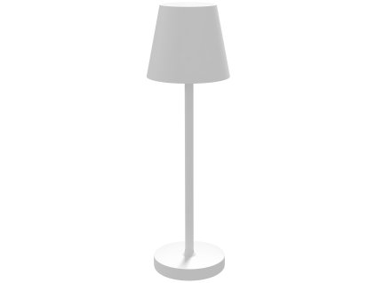 HOMCOM Stolní lampa Nabíjecí stolní lampa USB se 3 barvami světla Přenosná noční lampička s dotykovým vypínačem do obývacího pokoje Kovová bílá | Aosom.de