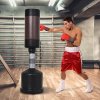 HOMCOM Boxovací pytel ve stoje, nastavitelná výška 158-186 cm, boxovací figurína pro trénink, boxerský partner, černá a hnědá | Aosom.de