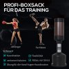HOMCOM Boxovací pytel ve stoje, nastavitelná výška 158-186 cm, boxovací figurína pro trénink, boxerský partner, černá a hnědá | Aosom.de