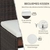 Outsunny polyratanový zahradní set 5 ks zahradní nábytek lounge set, odolný proti povětrnostním vlivům a elegantní pro balkon terasu | Aosom.de