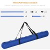 PawHut agility set pro psy 4-dílný 99x65x94 cm výškově nastavitelný se 2 překážkovými tyčemi 2 slalomovými tyčemi a 4 plastovými zemními tyčemi Modrá | Aosom.de