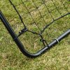 HOMCOM Kickback odrazová branka 75x126cm, odrazová stěna z oceli a PE, tréninková pomůcka pro fotbal, černá | Aosom.de