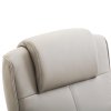 HOMCOM polohovací křeslo TV křeslo otočné o 360° s podnožkou v šedé barvě, D78 × Š71 × V101 cm, pohodlné křeslo do obývacího pokoje | Aosom.de