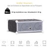 HOMCOM DIY botník Modulární botník Šatní skříň, 16 přihrádek, PP, černá + bílá, 95 x 37 x 160 cm| Aosom