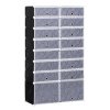 HOMCOM DIY botník Modulární botník Šatní skříň, 16 přihrádek, PP, černá + bílá, 95 x 37 x 160 cm| Aosom