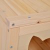Kočičí domeček PawHut s houpací sítí a sisalovým kmenem, box pro kočky z jedlového dřeva, přírodní 70x35x60cm pro milovníky koček | Aosom.de