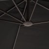 Outsunny slunečník zahradní slunečník trh slunečník dvojitý slunečník terasa slunečník s ruční klikou černý ovál 460 x 270 x 240 cm | Aosom
