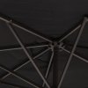 Outsunny slunečník zahradní slunečník trh slunečník dvojitý slunečník terasa slunečník s ruční klikou černý ovál 460 x 270 x 240 cm | Aosom