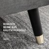 HOMCOM Lavice Čalouněná lavice s úložným prostorem Truhlicová lavice z kovu a kaučukovníku šedá 110 x 43 x 45 cm do předsíně a obývacího pokoje | Aosom.de