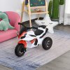 HOMCOM Dětská motorka s hudbou pro děti od 18 do 36 měsíců, bílá, 74x39x48 cm, stabilní a bezpečná pro batolata | Aosom.de